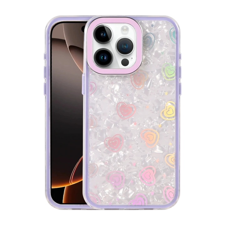 BFS  Apple iPhone 16 Pro Lumi Desenli Kapak - Mor