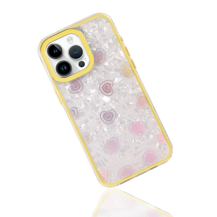 BFS Apple iPhone 16 Pro Lumi Desenli Kapak - Sarı