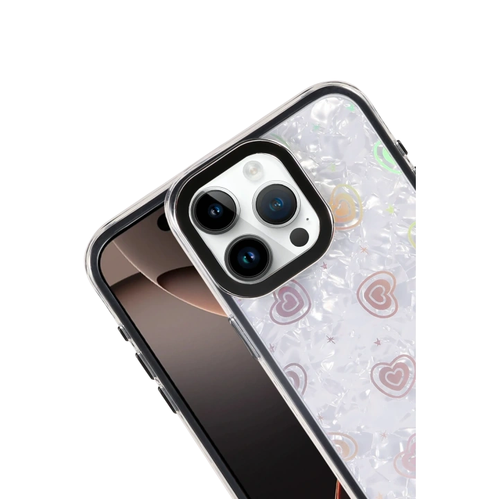 BFS  Apple iPhone 16 Pro Max Lumi Desenli Kapak - Siyah