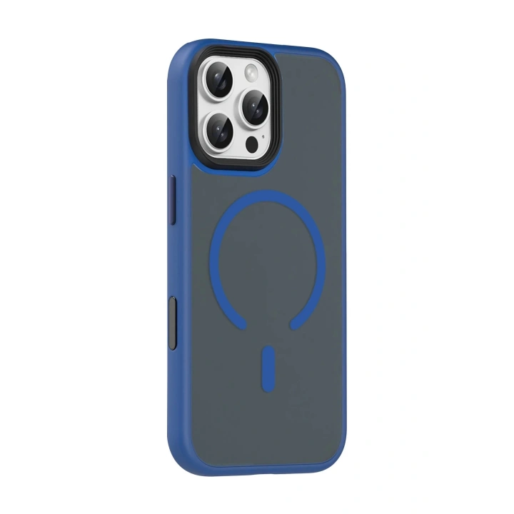 BFS Apple iPhone 16 Pro Max Megane Magsafe Kapak - Lacivert
