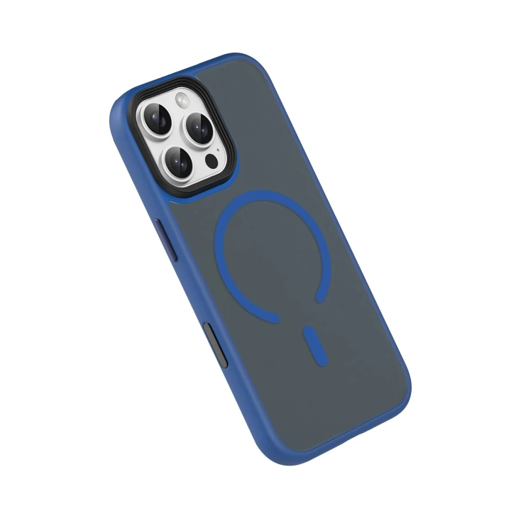 BFS Apple iPhone 16 Pro Max Megane Magsafe Kapak - Lacivert