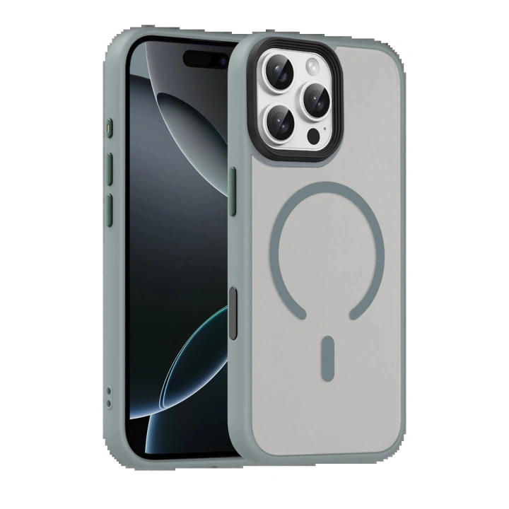 BFS Apple iPhone 16 Pro Max Megane Magsafe Kapak - Titan Gri