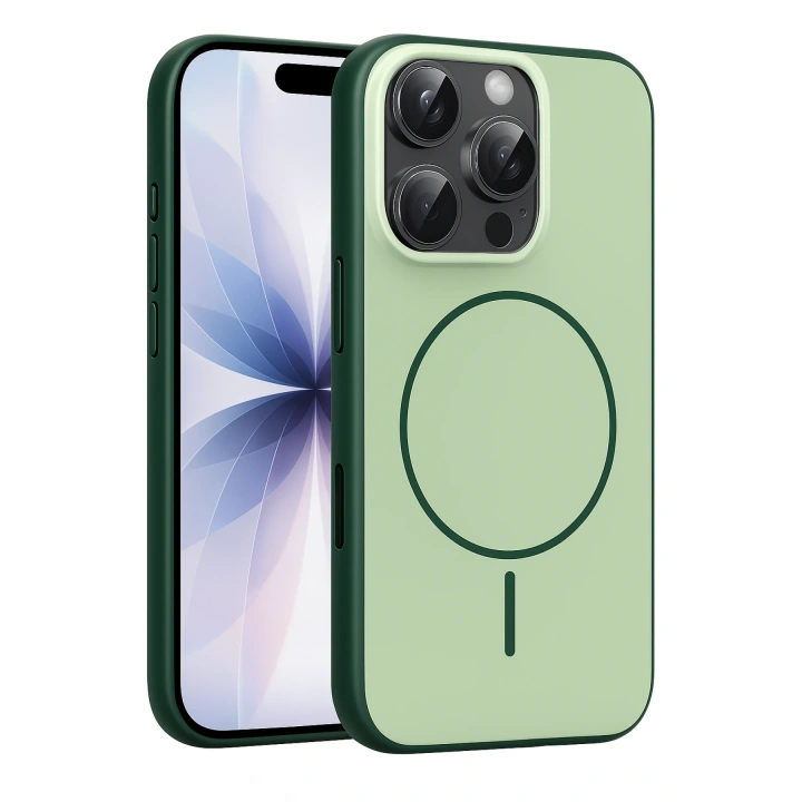 BFS  Apple iPhone 16 Pro Max Neva Magsafe Kapak - Koyu Yeşil