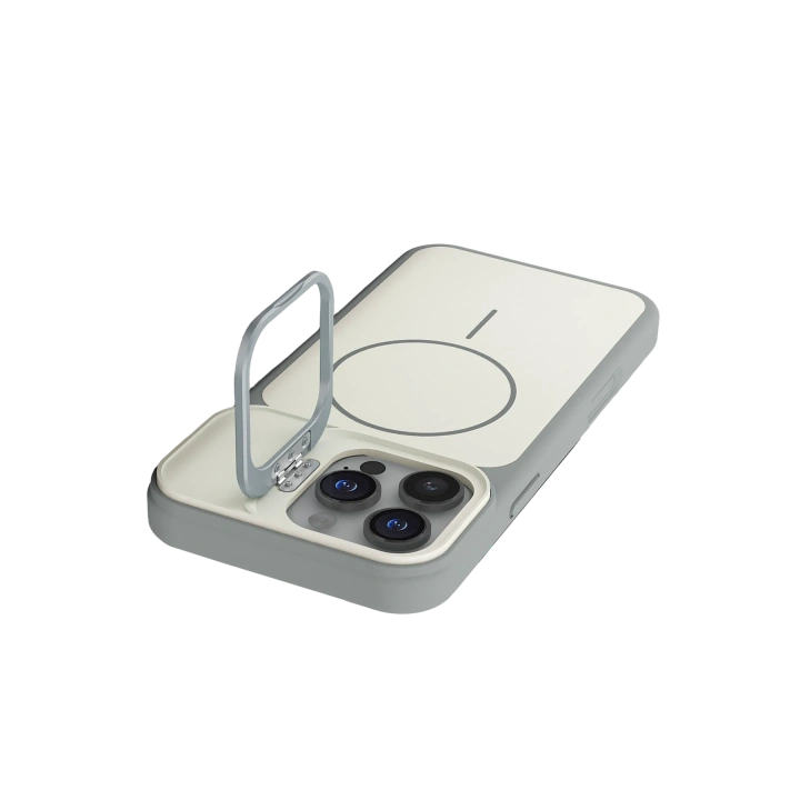 BFS  Apple iPhone 16 Pro Max Pale Magsafe Standlı Kapak - Beyaz