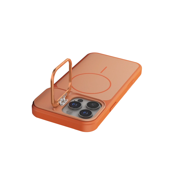 BFS  Apple iPhone 16 Pro Max Pale Magsafe Standlı Kapak - Turuncu