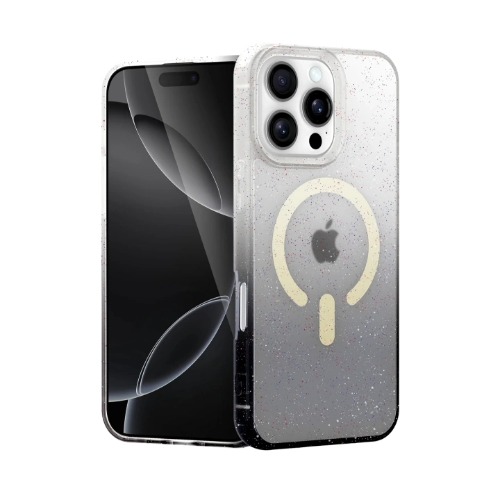 BFS  Apple iPhone 16 Pro Max Pummel Shiny Magsafe Kapak - Siyah