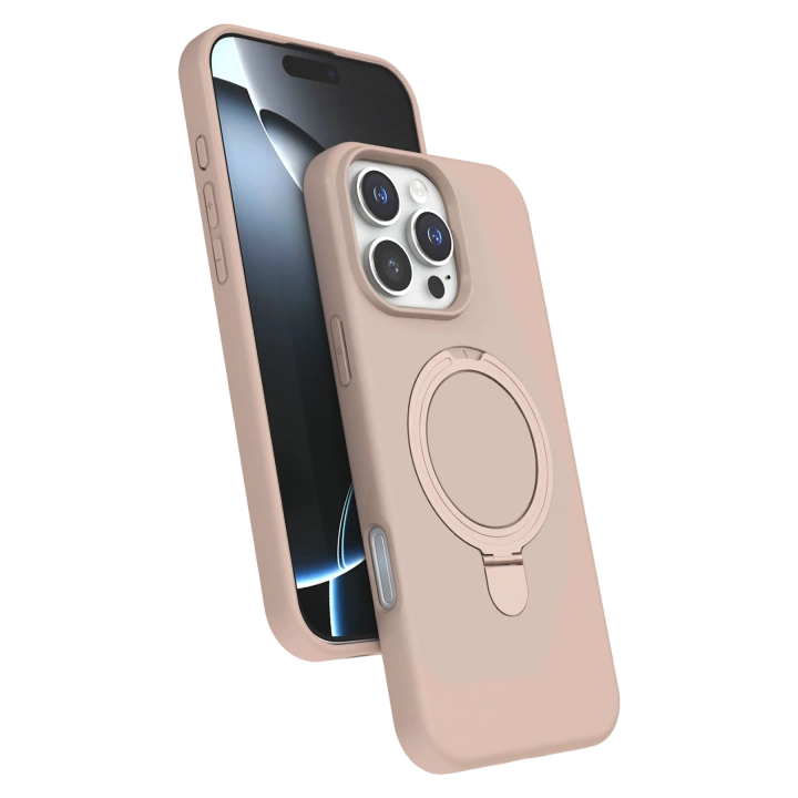 BFS  Apple iPhone 16 Pro Max Regal Magsafe Standlı Kapak - Çöl Titanyum