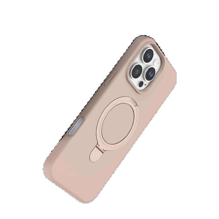 BFS Apple iPhone 16 Pro Max Regal Magsafe Standlı Kapak - Çöl Titanyum