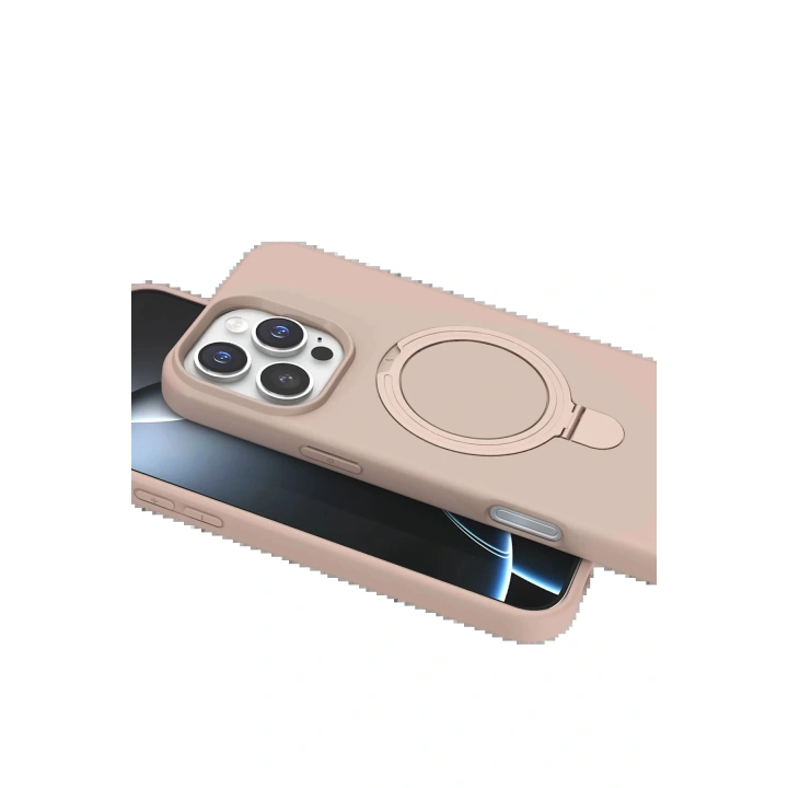 BFS Apple iPhone 16 Pro Max Regal Magsafe Standlı Kapak - Çöl Titanyum