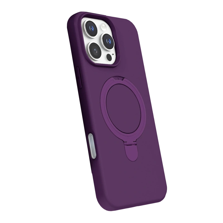 BFS  Apple iPhone 16 Pro Max Regal Magsafe Standlı Kapak - Derin Mor