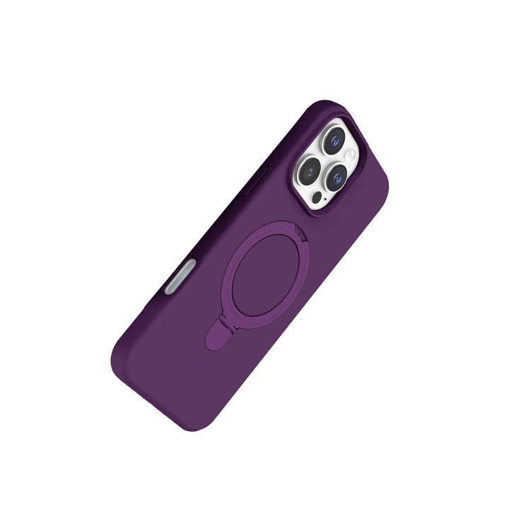 BFS  Apple iPhone 16 Pro Max Regal Magsafe Standlı Kapak - Derin Mor