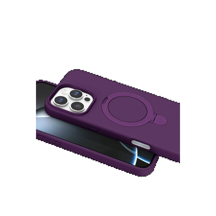 BFS Apple iPhone 16 Pro Max Regal Magsafe Standlı Kapak - Derin Mor