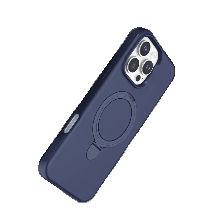 BFS Apple iPhone 16 Pro Max Regal Magsafe Standlı Kapak - Lacivert