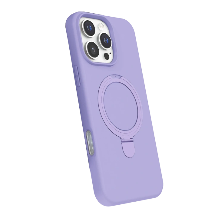 BFS  Apple iPhone 16 Pro Max Regal Magsafe Standlı Kapak - Lila
