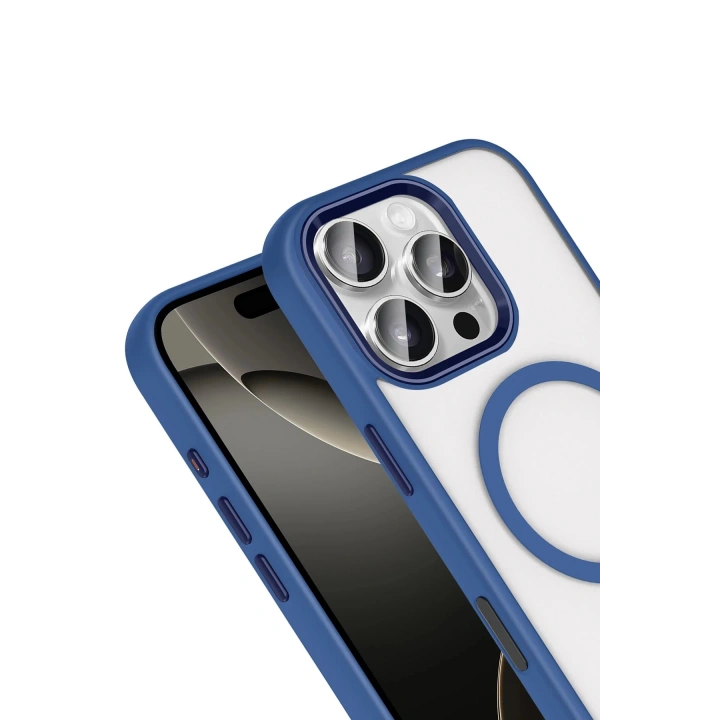 BFS Apple iPhone 16 Pro Max Terea Magsafe Kapak - Lacivert