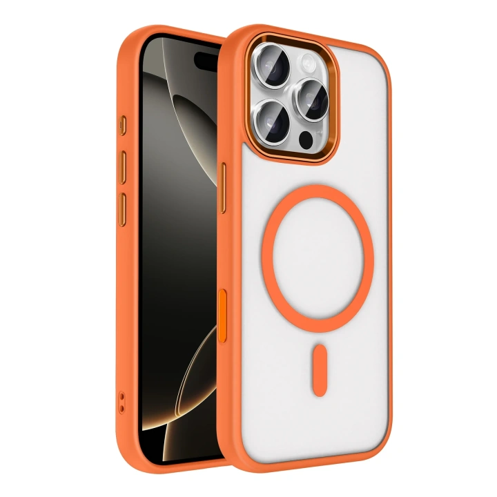 BFS  Apple iPhone 16 Pro Max Terea Magsafe Kapak - Turuncu