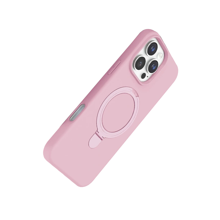 BFS  Apple iPhone 16 Pro Regal Magsafe Standlı Kapak - Açık Pembe