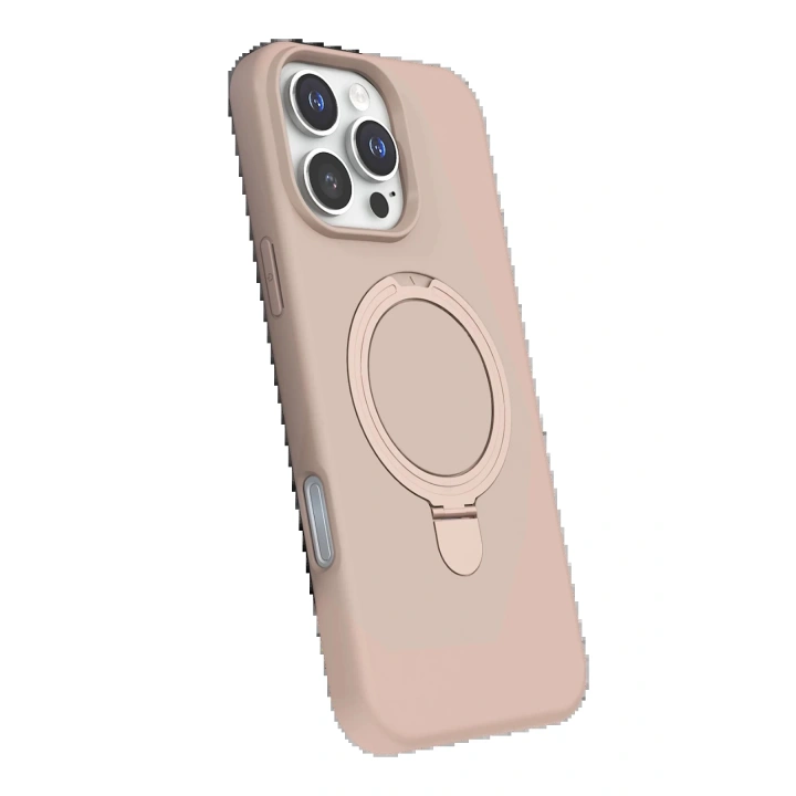BFS Apple iPhone 16 Pro Regal Magsafe Standlı Kapak - Çöl Titanyum