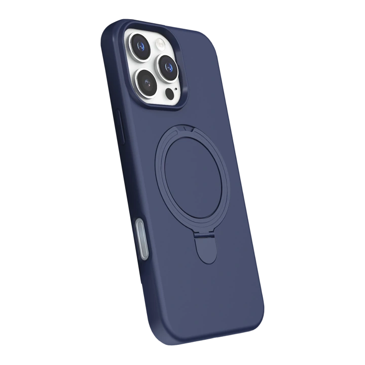 BFS  Apple iPhone 16 Pro Regal Magsafe Standlı Kapak - Lacivert