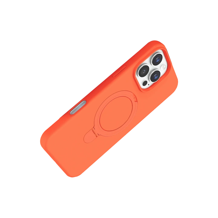 BFS  Apple iPhone 16 Pro Regal Magsafe Standlı Kapak - Turuncu