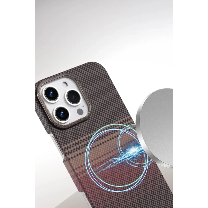 BFS Apple iPhone 16 Pro Vega Magsafe Kapak - Kahverengi