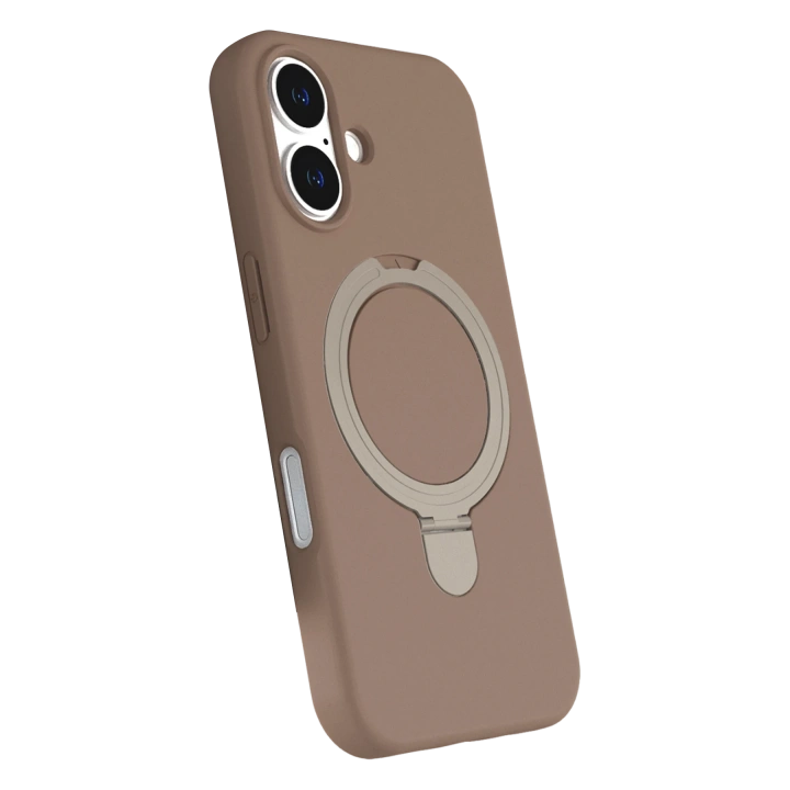 BFS  Apple iPhone 16 Regal Magsafe Standlı Kapak - Çöl Titanyum