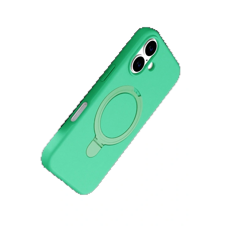 BFS Apple iPhone 16 Regal Magsafe Standlı Kapak - Yeşil