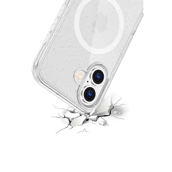 BFS  Apple iPhone 16 Star Magsafe Kapak - Şeffaf