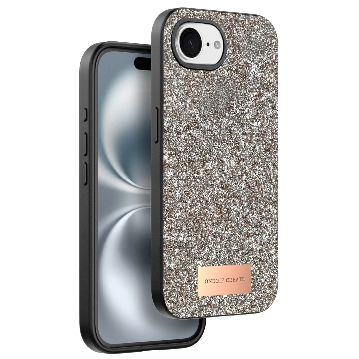 BFS  Apple iPhone 16E Bright Simli Kapak - Gold