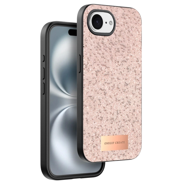 BFS  Apple iPhone 16E Bright Simli Kapak - Pembe