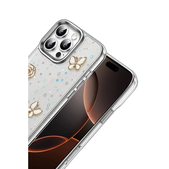 BFS Apple iPhone 16E Fiyonk Desenli Kapak - Desen 2