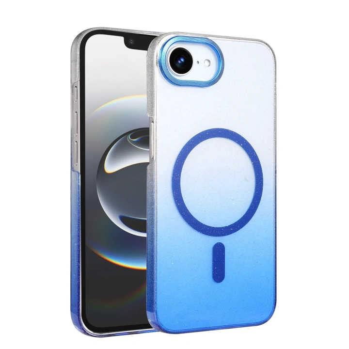 BFS  Apple iPhone 16E Glossy Magsafe Kapak - Mavi