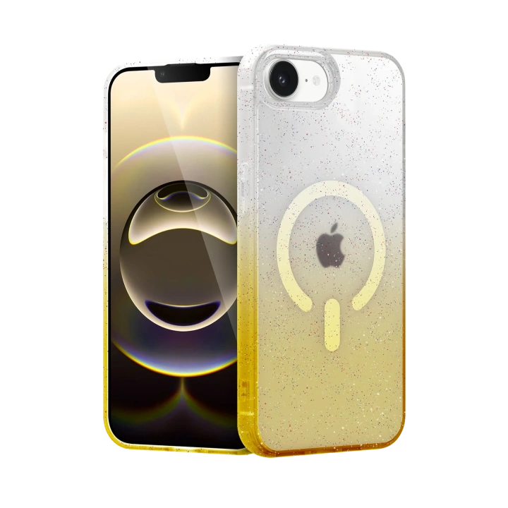 BFS  Apple iPhone 16E Pummel Shiny Magsafe Kapak - Gold