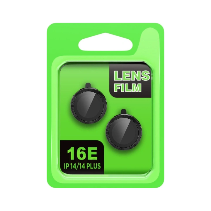 BFS  Apple iPhone 16E Raze Metal Kamera Lens - Siyah