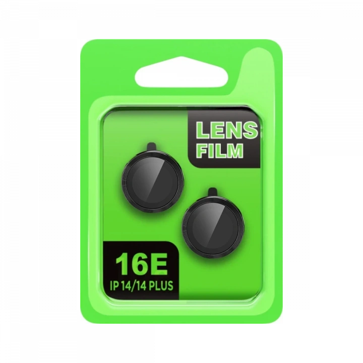 BFS  Apple iPhone 16E Raze Metal Kamera Lens - Siyah