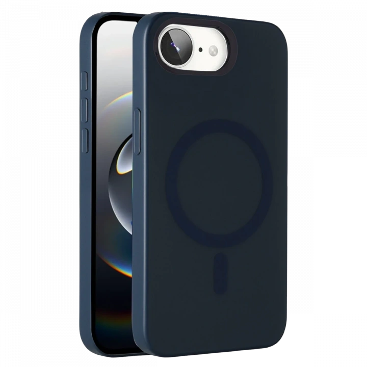 BFS  Apple iPhone 16E Tuna PC Slim Magsafe Kapak - Lacivert