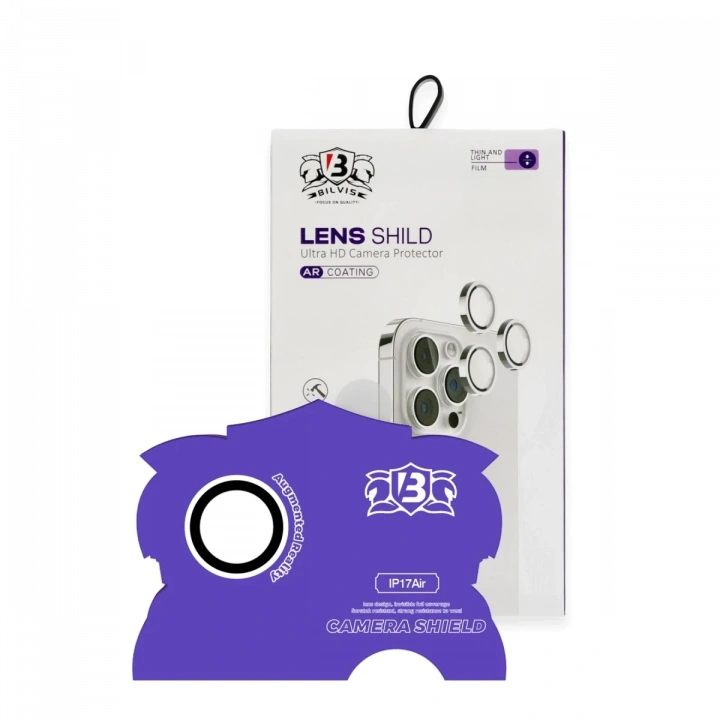 BFS  Apple iPhone 17 Air Bilvis Titan Kamera Lens - Gümüş