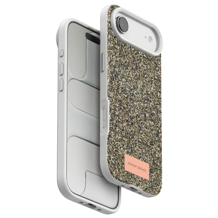 BFS  Apple iPhone 17 Air Bright Simli Kapak - Çöl Titanyum