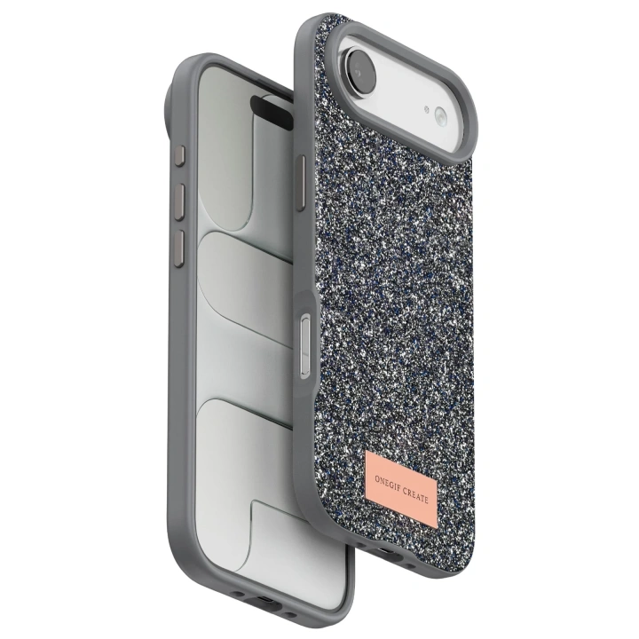 BFS  Apple iPhone 17 Air Bright Simli Kapak - Gümüş