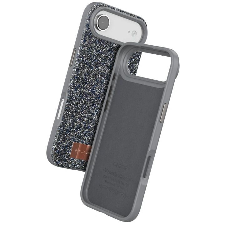 BFS  Apple iPhone 17 Air Bright Simli Kapak - Gümüş