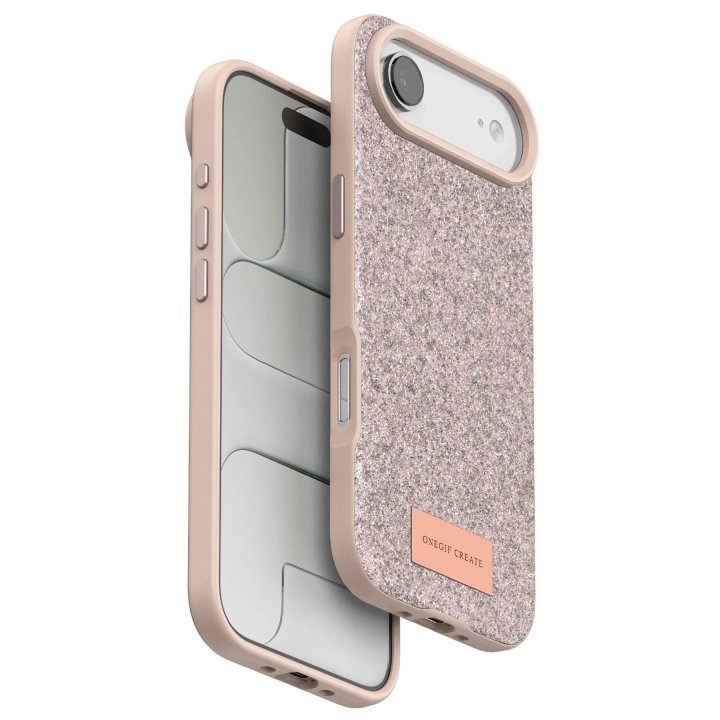 BFS  Apple iPhone 17 Air Bright Simli Kapak - Pembe