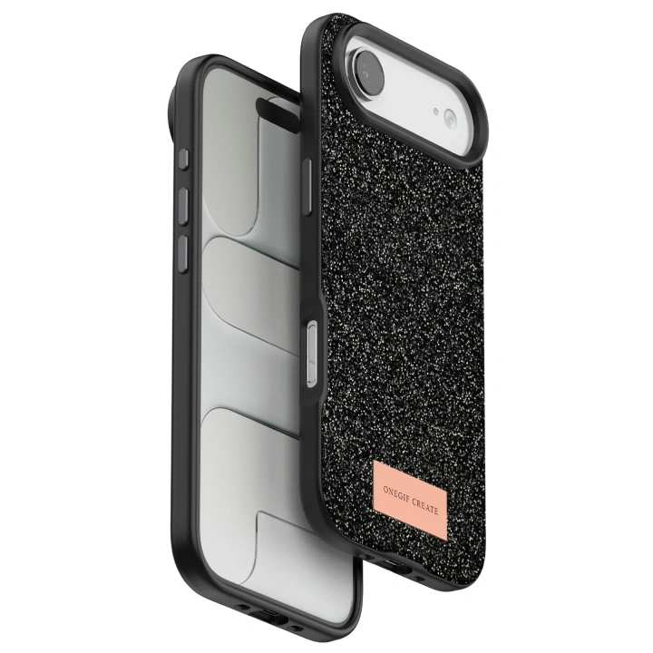 BFS  Apple iPhone 17 Air Bright Simli Kapak - Siyah