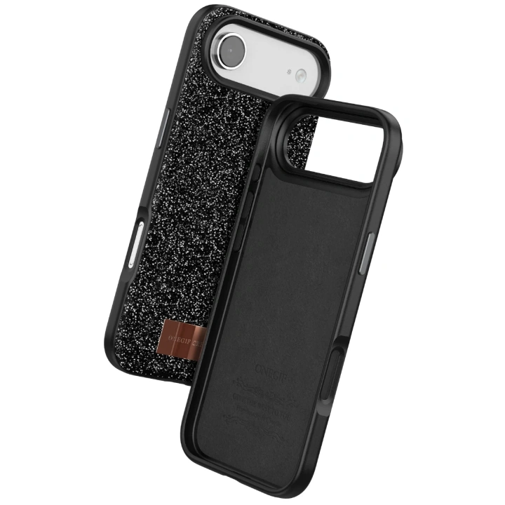 BFS  Apple iPhone 17 Air Bright Simli Kapak - Siyah