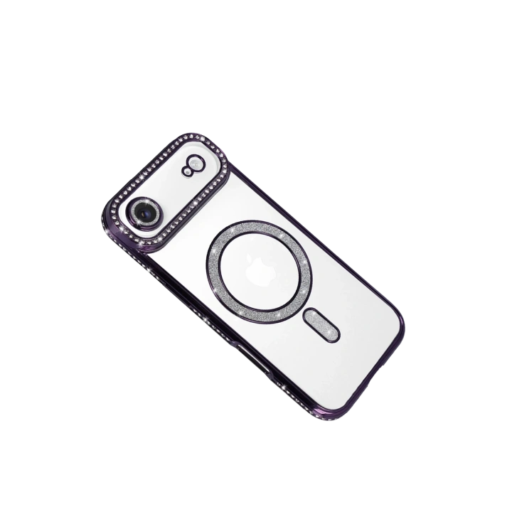 BFS  Apple iPhone 17 Air Joke Simli Magneticsafe Kılıf - Derin Mor