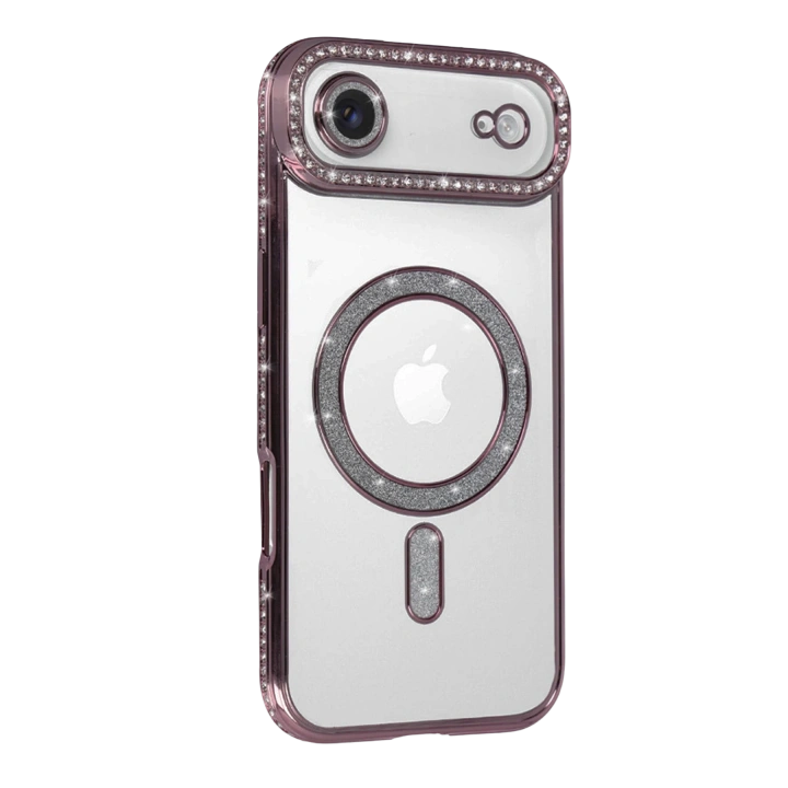 BFS  Apple iPhone 17 Air Joke Simli Magneticsafe Kılıf - Pembe