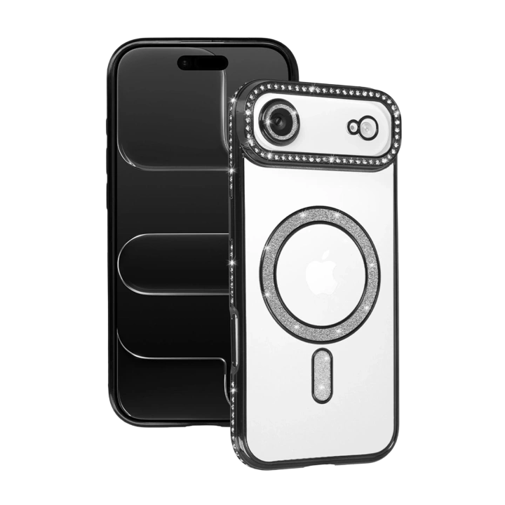 BFS  Apple iPhone 17 Air Joke Simli Magneticsafe Kılıf - Siyah