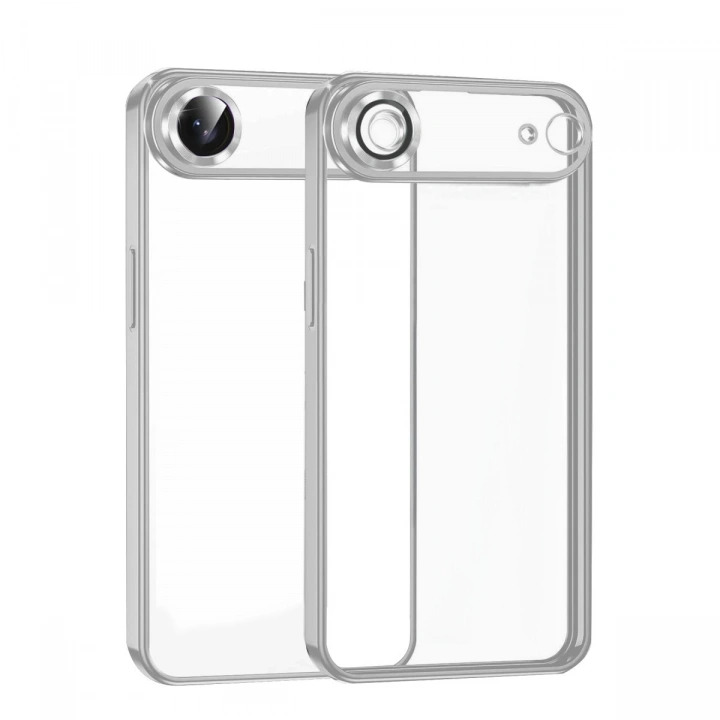 BFS  Apple iPhone 17 Air  Lensli Silikon - Gümüş