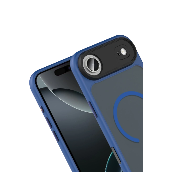 BFS  Apple iPhone 17 Air Megane Magsafe Kapak - Lacivert