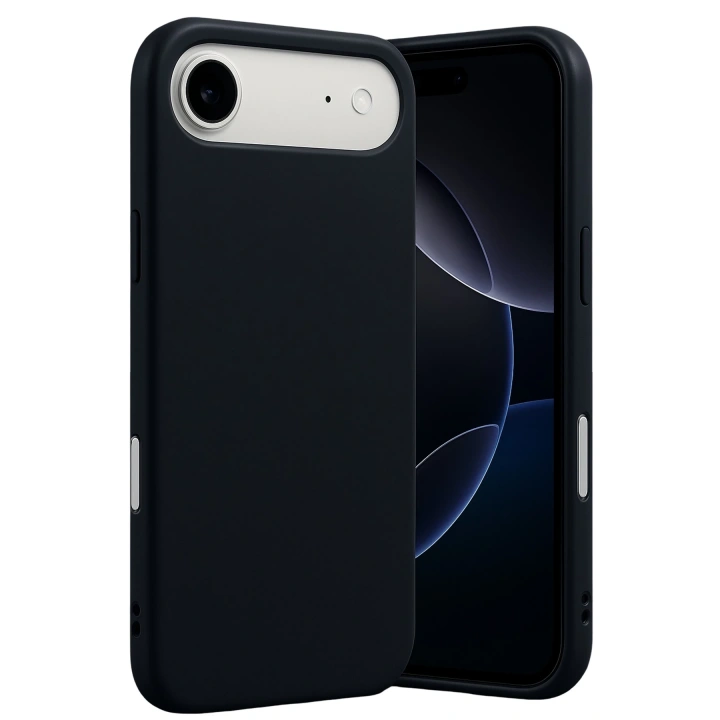 BFS  Apple iPhone 17 Air Nano içi Kadife Silikon - Siyah