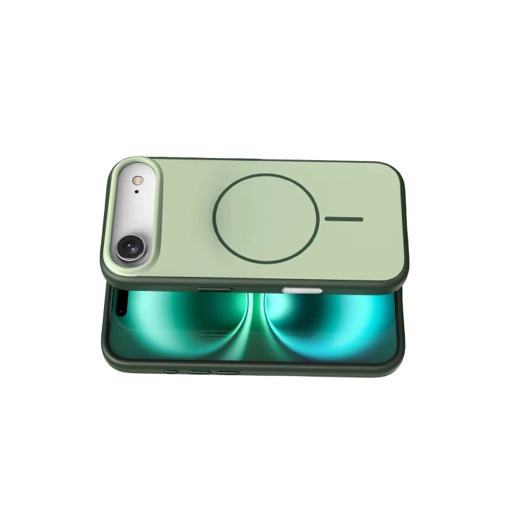 BFS  Apple iPhone 17 Air Neva Magsafe Kapak - Koyu Yeşil